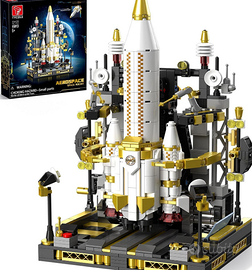 TYCOLE Razzo Spaziale in Mattoncini con Piattaform