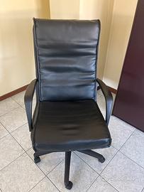 Poltrona da ufficio in pelle