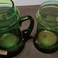 Boccali per birra vintage in cristallo di Bohemia 