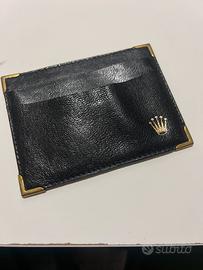 Rolex porta garanzia in pelle