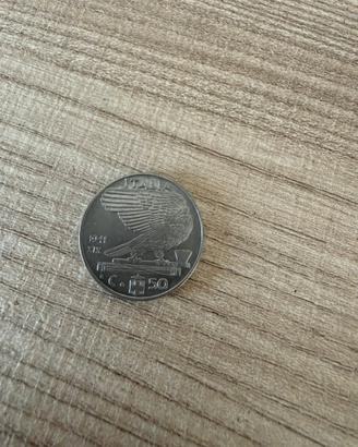 Moneta 50 lire del 1941