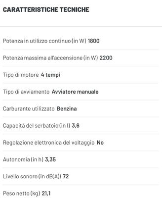 Gruppo elettrogeno portatile UE 2.2 i