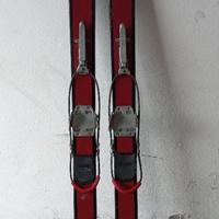 Sci fischer Legno Anni 50 con attacchi KANDAHAR