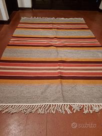 tappeto / kilim beige con strisce