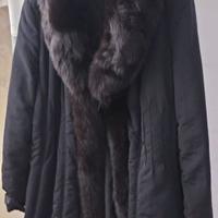Capotto con pelliccia vera
