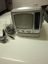 mini televisore portatile 5.5" vintage con radio 