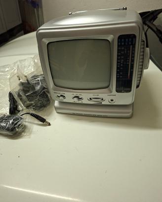 mini televisore portatile 5.5" vintage con radio 
