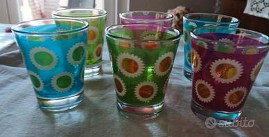 6 bicchieri da liquore 