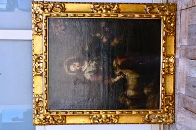 Quadro Olio su Tela Divina Pastora