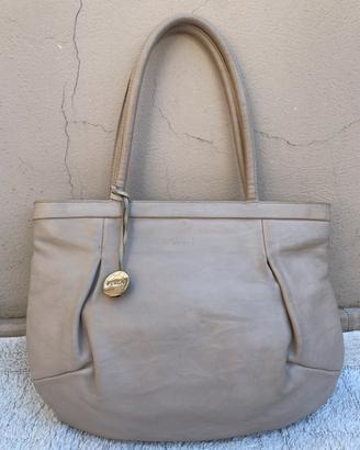 Furla Tote Bag in Vera Pelle Nude/Beige