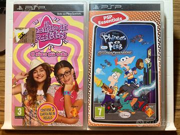 2  PSP DISNEY: Phineas e Ferb + Il Mondo di Patty