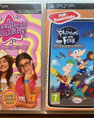 2  PSP DISNEY: Phineas e Ferb + Il Mondo di Patty