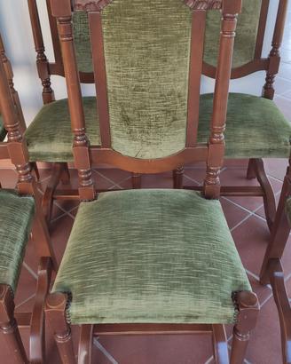 n. 6 sedie vintage anni 60/70 