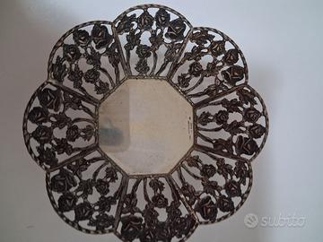 Ciotola argento 800 lavorazione a mano anni '80