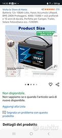 Batteria 12v 100ah lifepo4  per accumulo