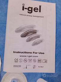 Manuale istruzioni maschera i-gel con 5 pezzi