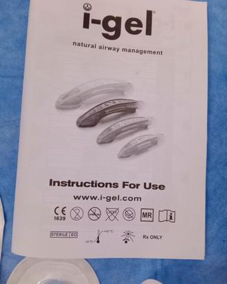 Manuale istruzioni maschera i-gel con 5 pezzi