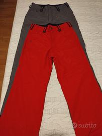 2 pantaloni da sci da donna taglia XS