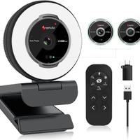 Angetube Streaming Webcam con microfono - 1080P 60