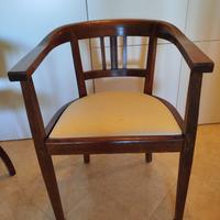 Poltroncine in legno di rovere