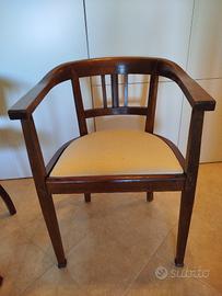 Poltroncine in legno di rovere