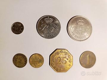 Lotto 7 Monete Anni 70 – 3 Fior di Conio FDC 