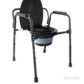 Sedia wc portatile regolabile in altezza