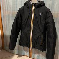 Giacca piumino Kway donna reversibile nera/grigio