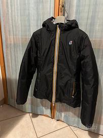 Giacca piumino Kway donna reversibile nera/grigio
