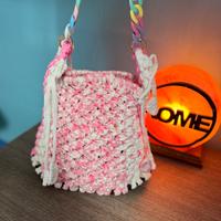 Borsa secchiello CROCHET handmade CANDY 