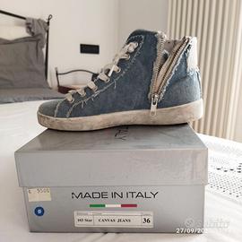 SNEAKERS IN TESSUTO JEANS