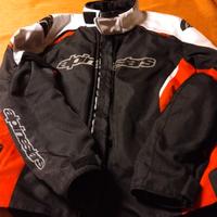 Giacca moto Alpinestars taglia L con paraschiena