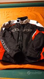 Giacca moto Alpinestars taglia L con paraschiena