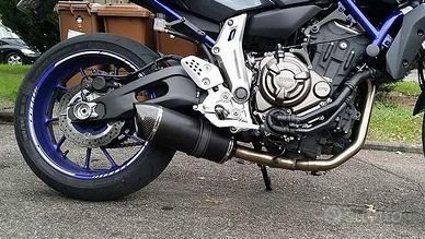 Doublefire Titanium Black Yamaha MT-07 2014-2016