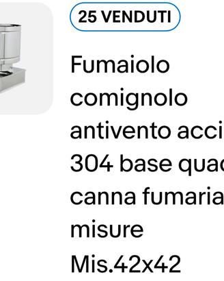 comignolo canna fumaria