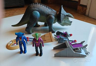 Dino-Riders Triceratops Tyco+Hammerhead+Sidewinder