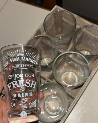 Set Bicchieri “The Fish Market” – 12 Pezzi