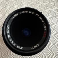 Canon FD 50 mm Macro SSC + tubi di prolunga