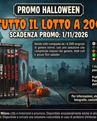 🎃 🎃X HALLOWEEN 2026 14 DVD HORROR ANCHE L.E. 🎃