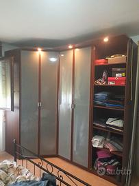 armadio 5 ante con cabina armadio ad angolo 