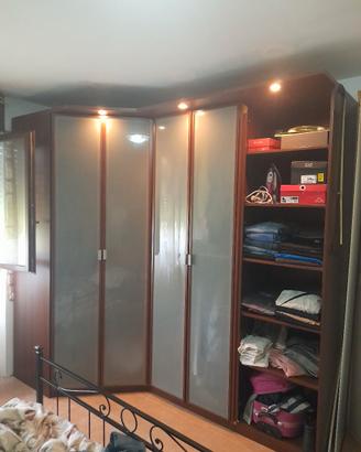 armadio 5 ante con cabina armadio ad angolo 