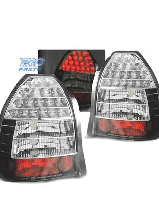 FANALI PER HONDA CIVIC 3P 95-01 LED NERI