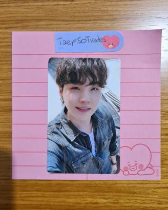 Suga Weverse photocard di Butter