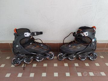 Pattini in linea 35-38 con protezioni e borsa