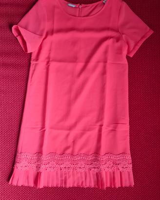 Abito colore aragosta bambina 10A