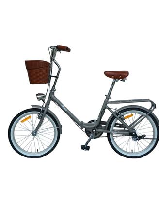 bici pieghevole 20" grigia