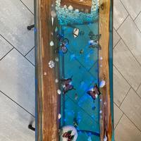 Tavolino resina epossidica