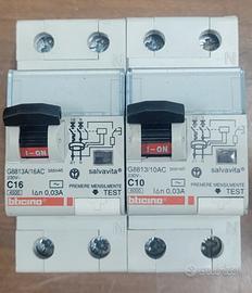 Salvavita Differenziale magnetotermico Bticino