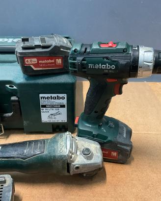 Metabo - set avvitatore e smerigliatrice a batteri