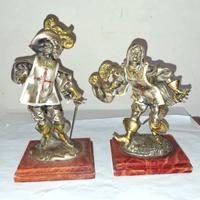 2 statuette vintage de I tre Moschettieri